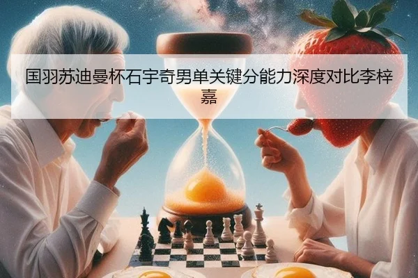 国羽苏迪曼杯石宇奇男单关键分能力深度对比李梓嘉